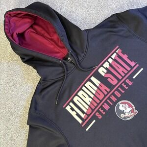 Florida State Seminoles Black Colosseum Hoodie Men's Large NCAA FSU Pullover